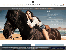 Tablet Screenshot of fairfaxandfavor.com